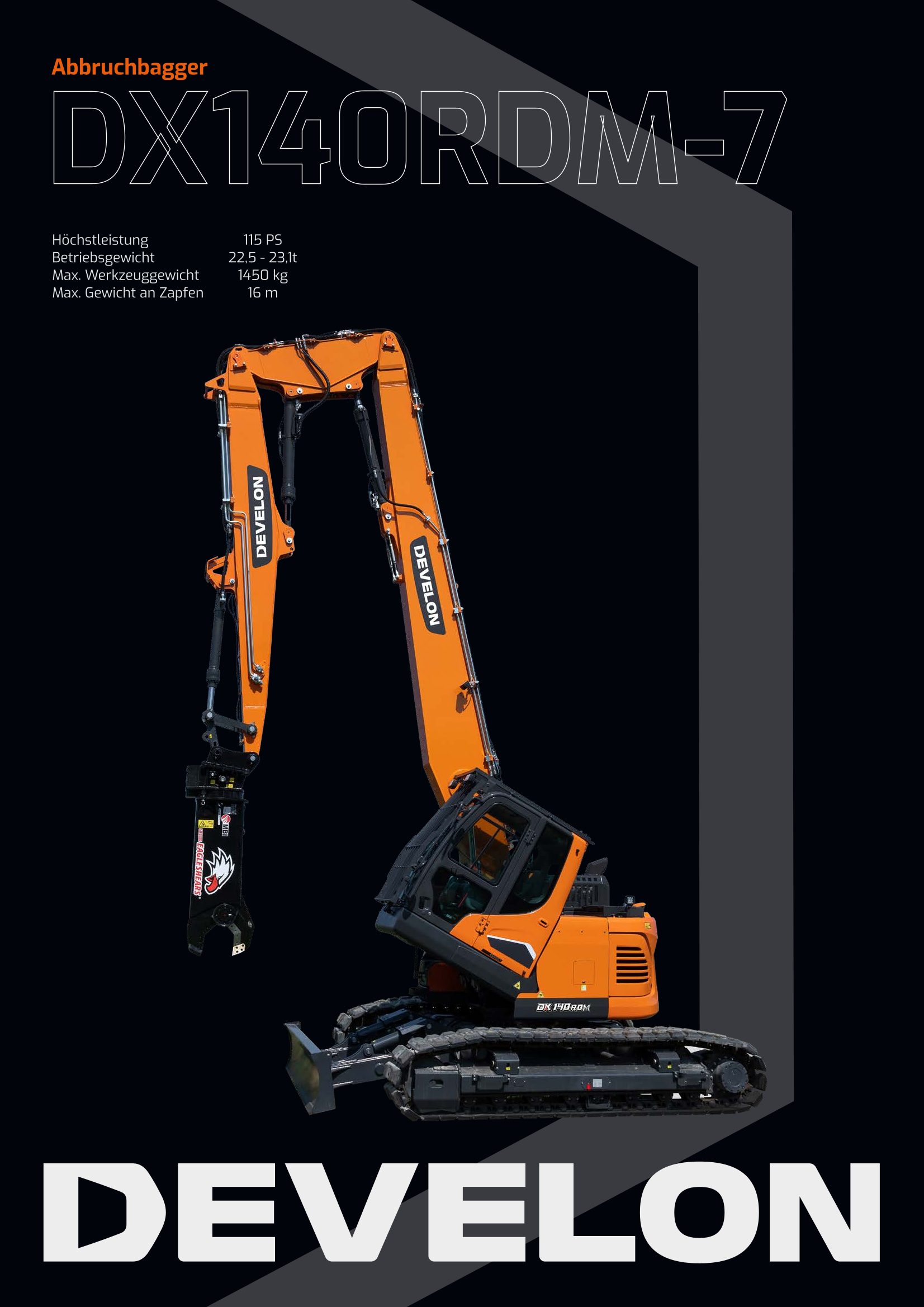 Develon DX140RDM-7